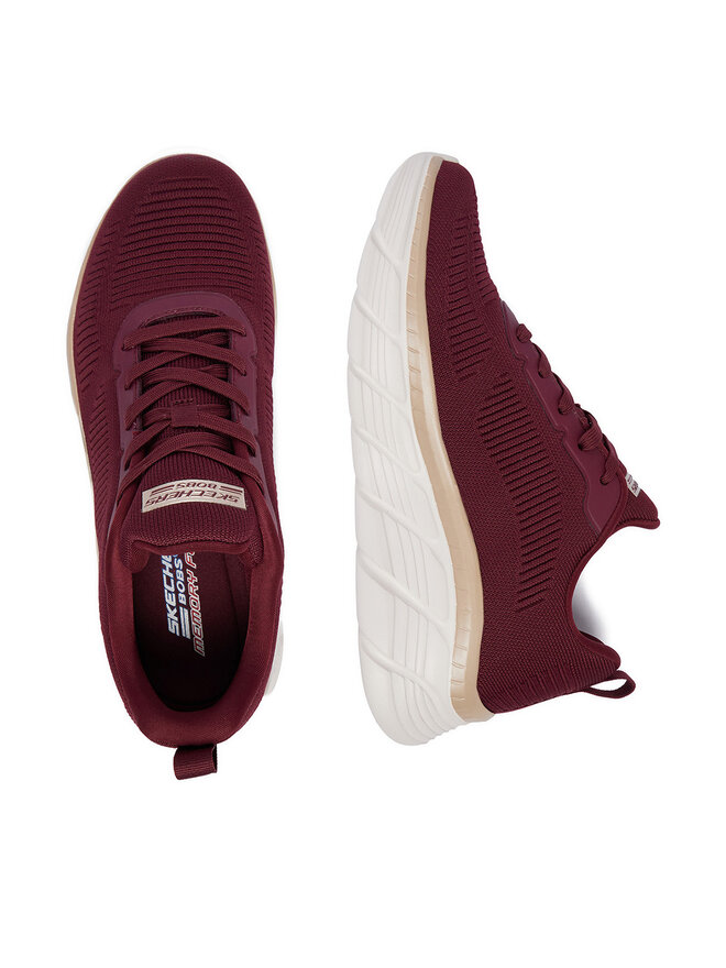 Skechers Sneakers Skechers C-BOBS HI FLEX 117385 BURG Dunkelrot