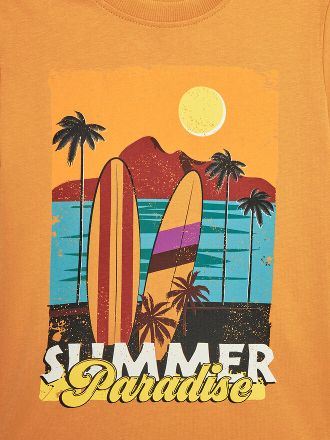 Coccodrillo Coccodrillo T-Shirt WC4143204HBK Καφέ Regular Fit