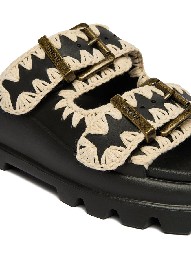 Mou Pantoletten Mou MU.SW661001N Schwarz