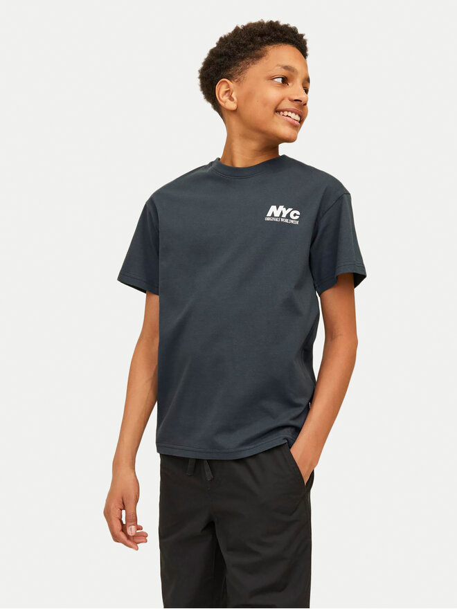 Jack&Jones Junior Jack&Jones Junior Marškinėliai Bronx Square 12263185 Pilka Loose Fit