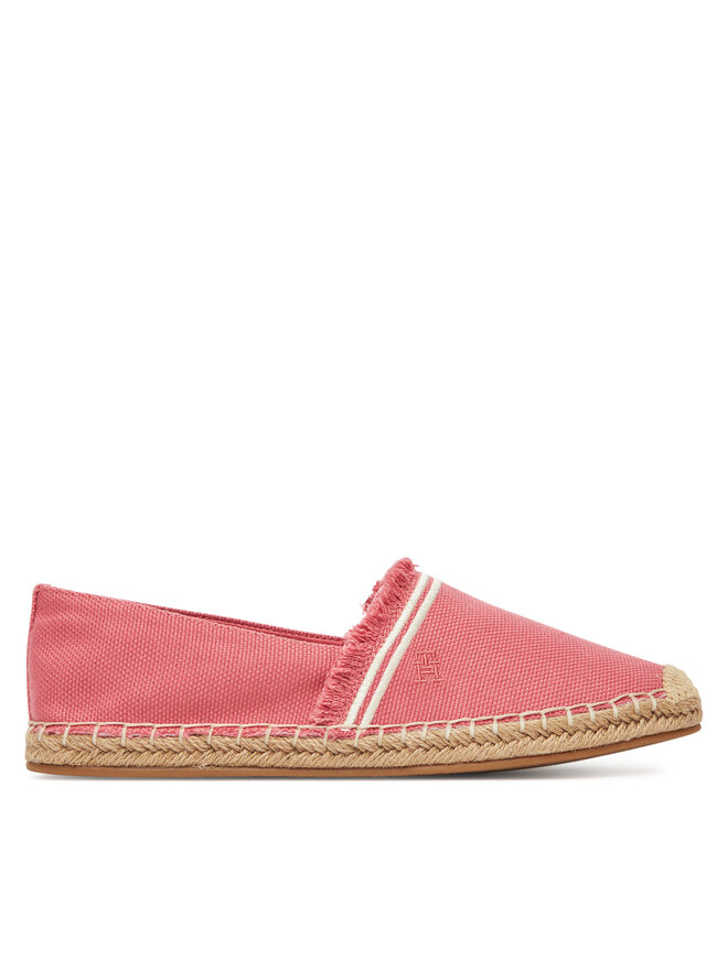 Tommy Hilfiger Espadrilles Tommy Hilfiger Fringe Canvas Closed Espadrille FW0FW08881 Rosa