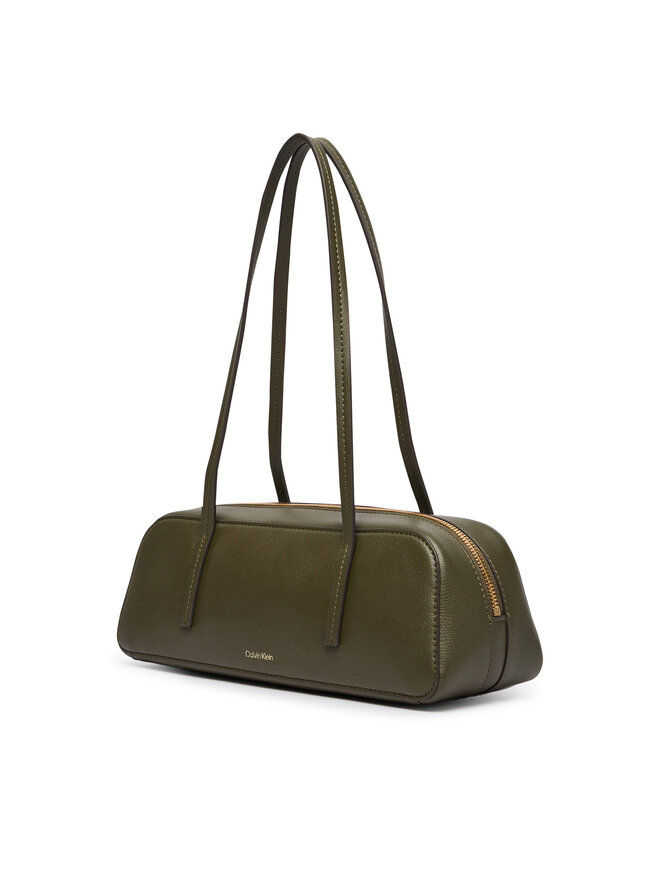 Calvin Klein Handtasche Calvin Klein Foil Logo Bauletto LV04F3636G Dunkelgrün