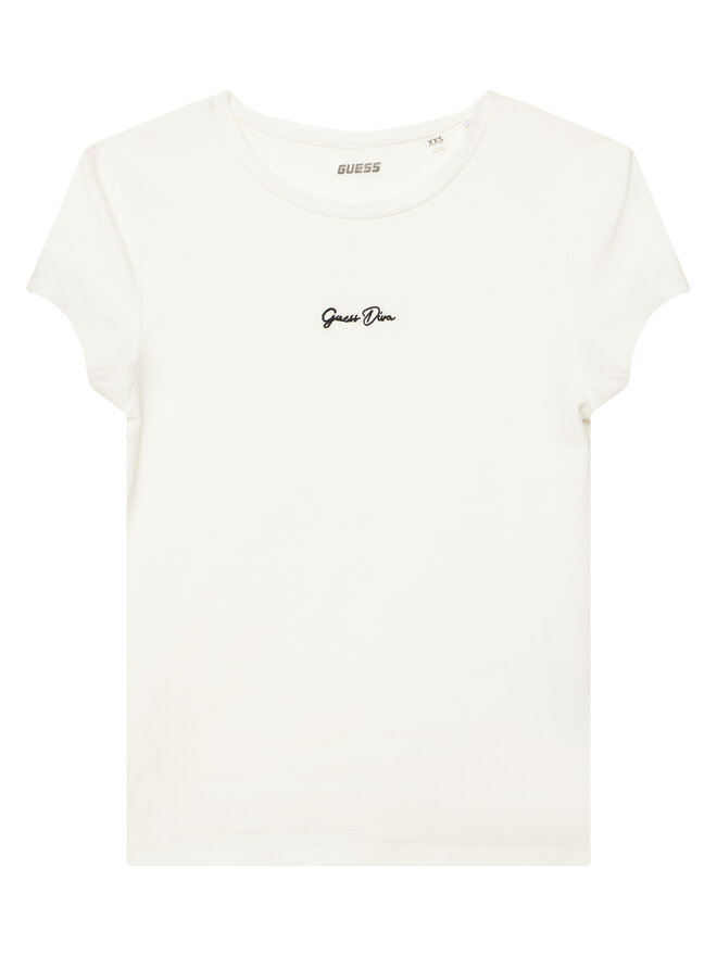 Guess Guess T-Shirt V6YI01 K4258 Creme Slim Fit
