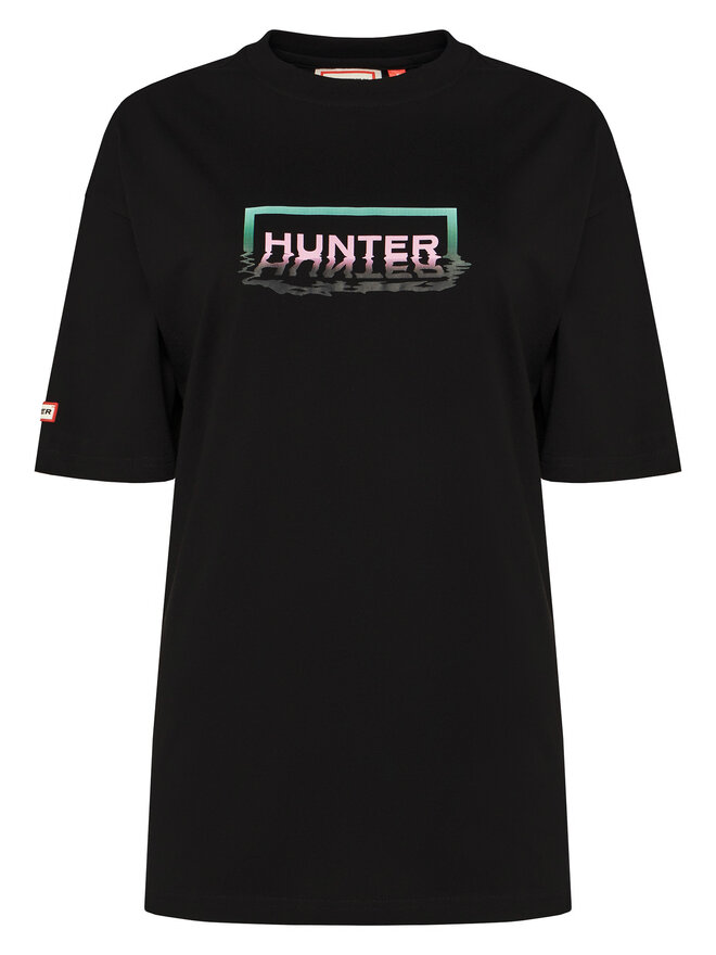 Hunter Hunter T-shirt Abele UNISEX HARU0007251 Crna Regular Fit
