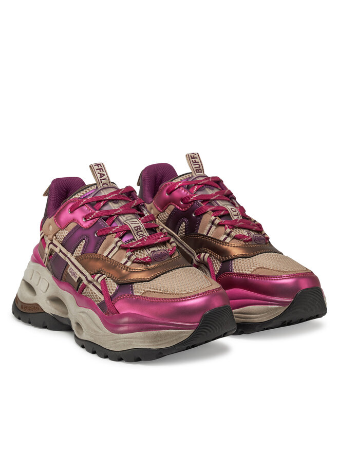 Buffalo Sneakersy Buffalo Triplet Hollow Vntg 1636300 Różowy