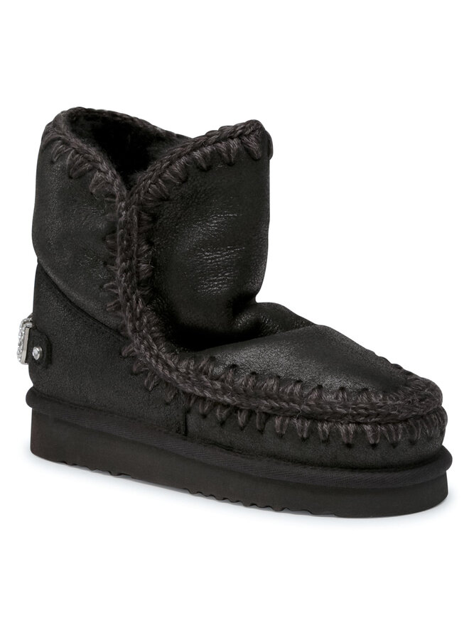 Mou Schneeschuhe Mou Eskimo 18 With Rhinestones Logo Schwarz