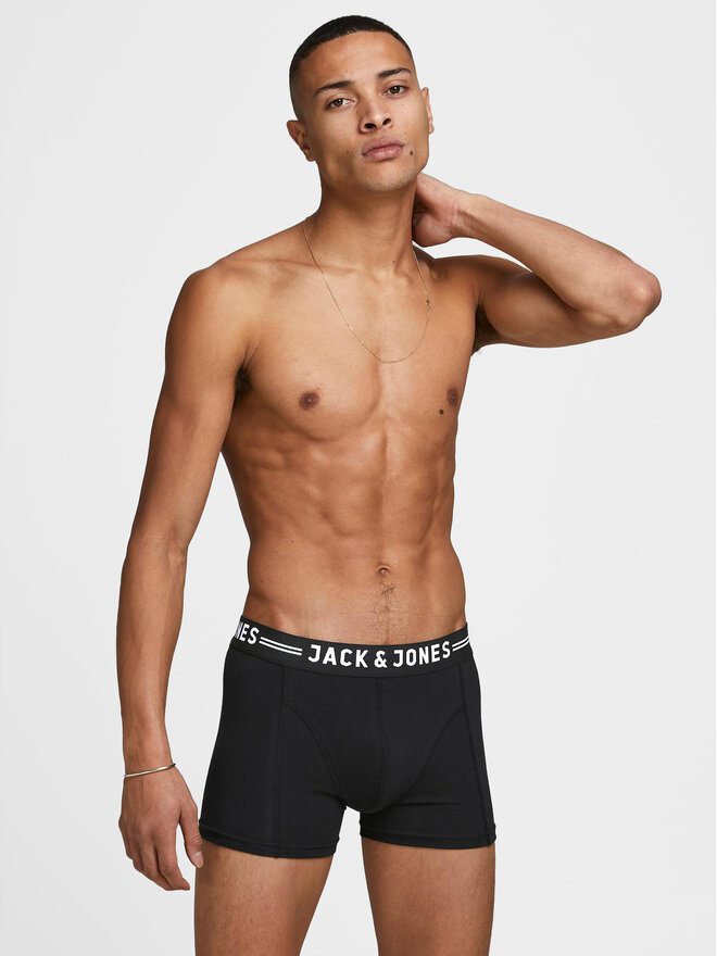Jack&Jones Jack&Jones Σετ μποξεράκια 3 τμχ Sense 12081832 Μαύρο