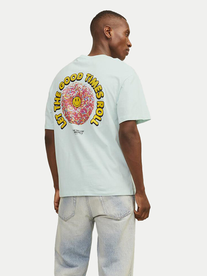 Jack&Jones Jack&Jones Póló Jorfrutti 12256926 Kék Wide Fit