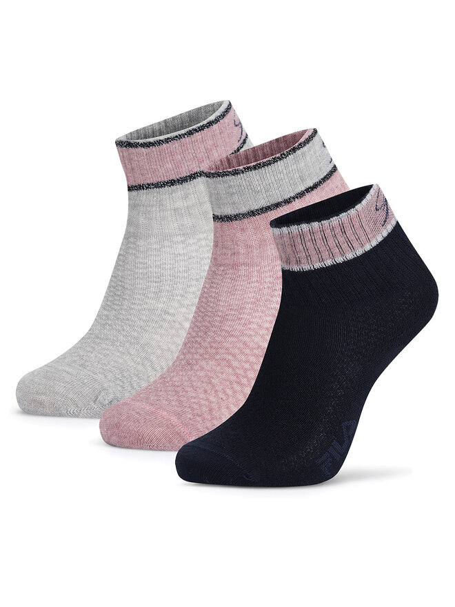 Fila Skarpety Fila F8206-AW24 (3-pack) Różowy
