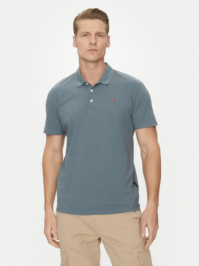 Napapijri Napapijri Poloshirt Ealis NP0A4H8B Blau Regular Fit