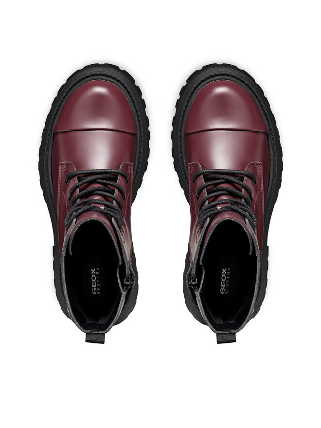 Geox Zimski škornji Geox J Maquinnens Girl J46M6B 000CN C7357 S Bordo rdeča