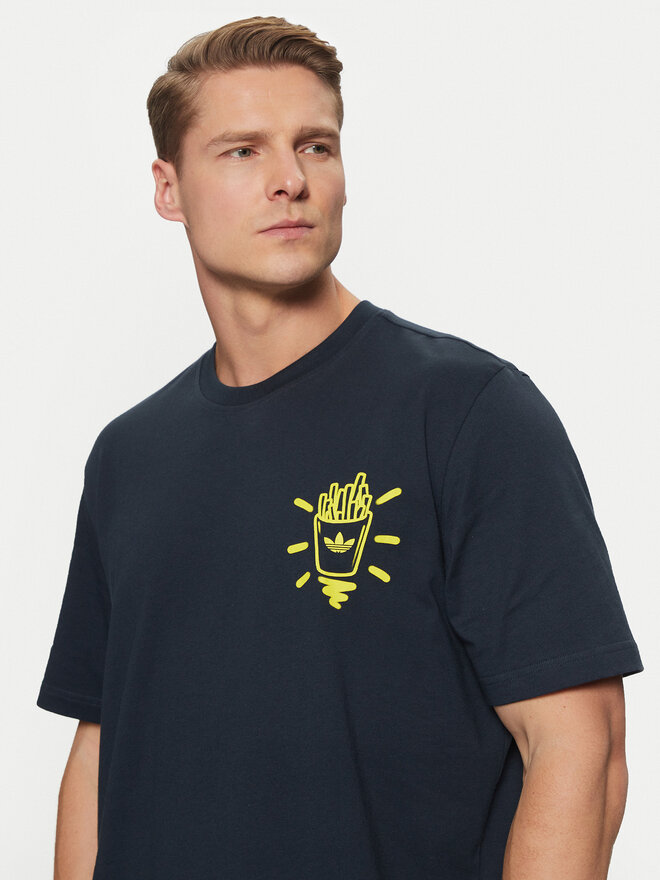 adidas adidas Póló Street B JP4500 Sötétkék Loose Fit