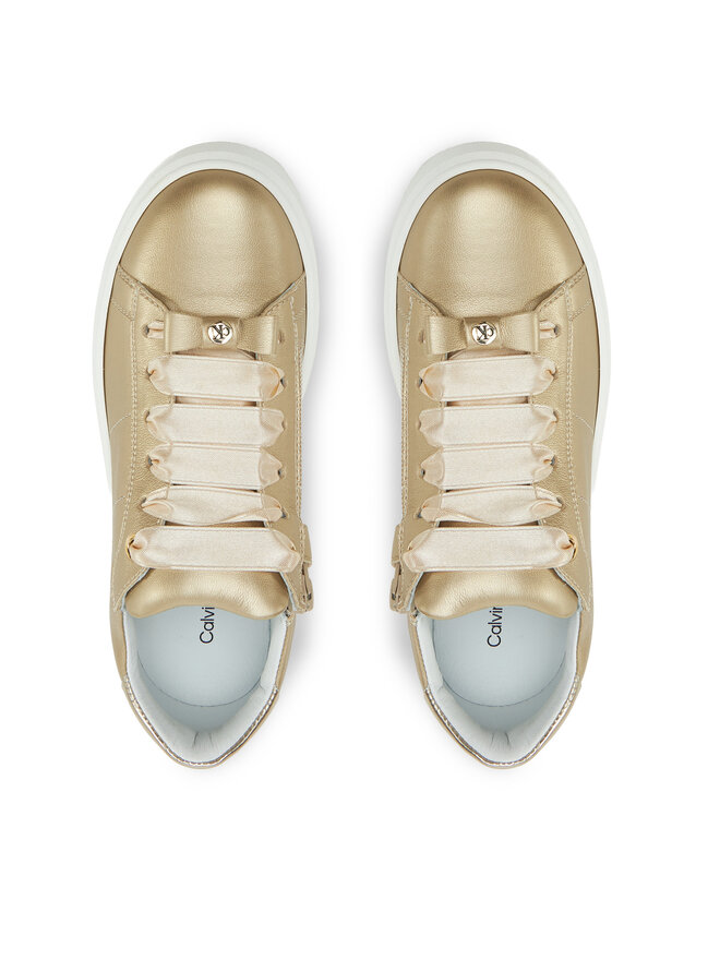 Calvin Klein Jeans Sneakersy Calvin Klein Jeans Low Cut Lace-Up Sneaker V4A9-83046-1322 S Zlatá