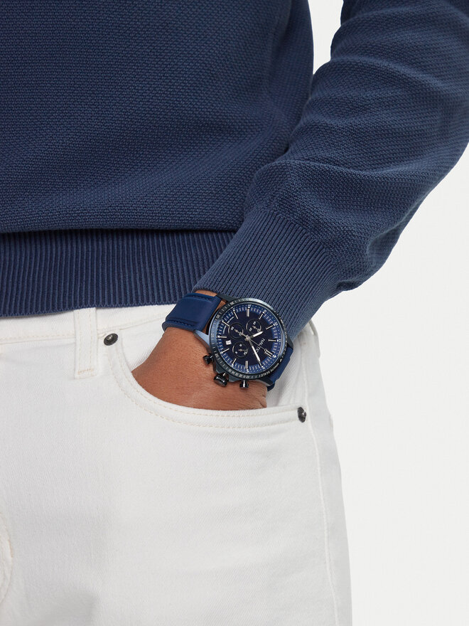Nautica Ρολόι Nautica Everyday Chronograph NAPBOS503 Σκούρο μπλε