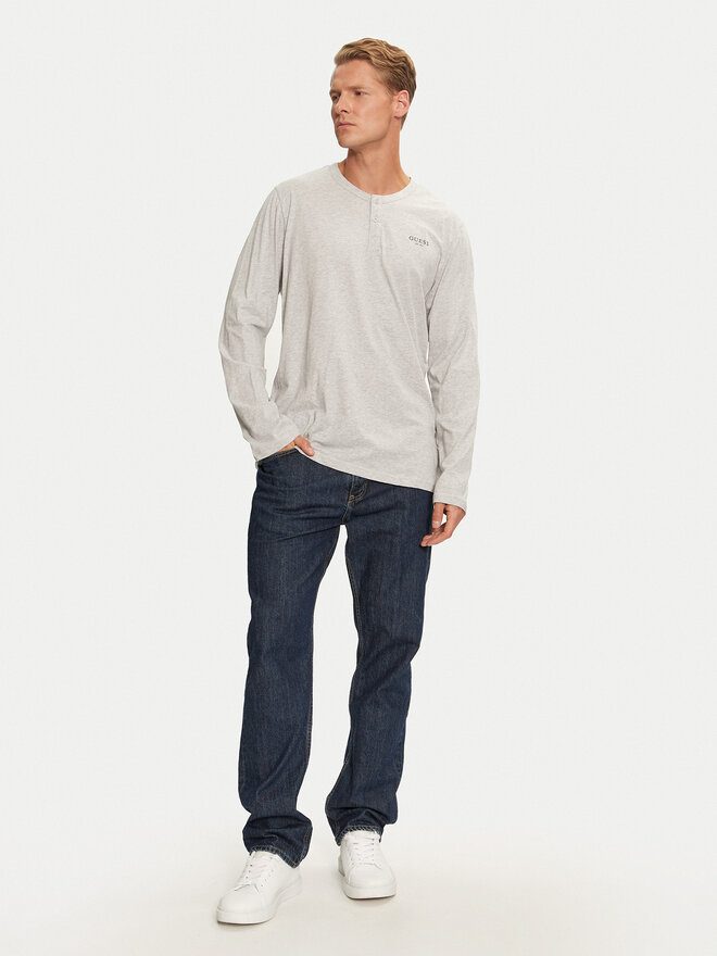 Guess Guess Pižamos marškinėliai U4YP30 KCAM1 Pilka Regular Fit