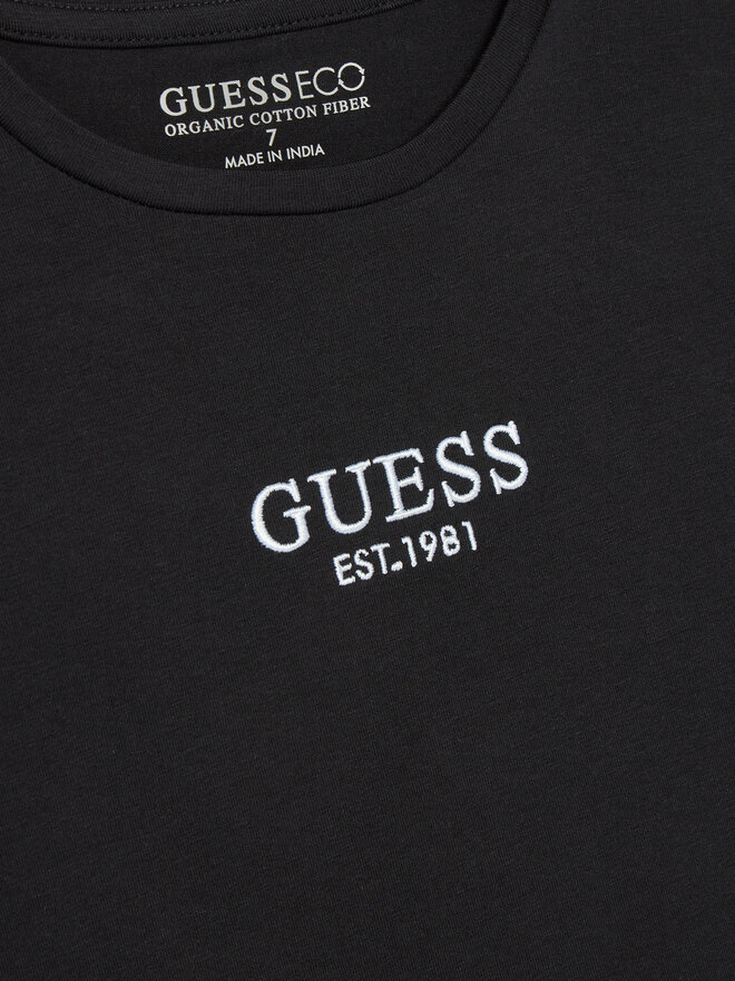 Guess Guess Marškinėliai J4BI34 J1314 Juoda Boxy Fit