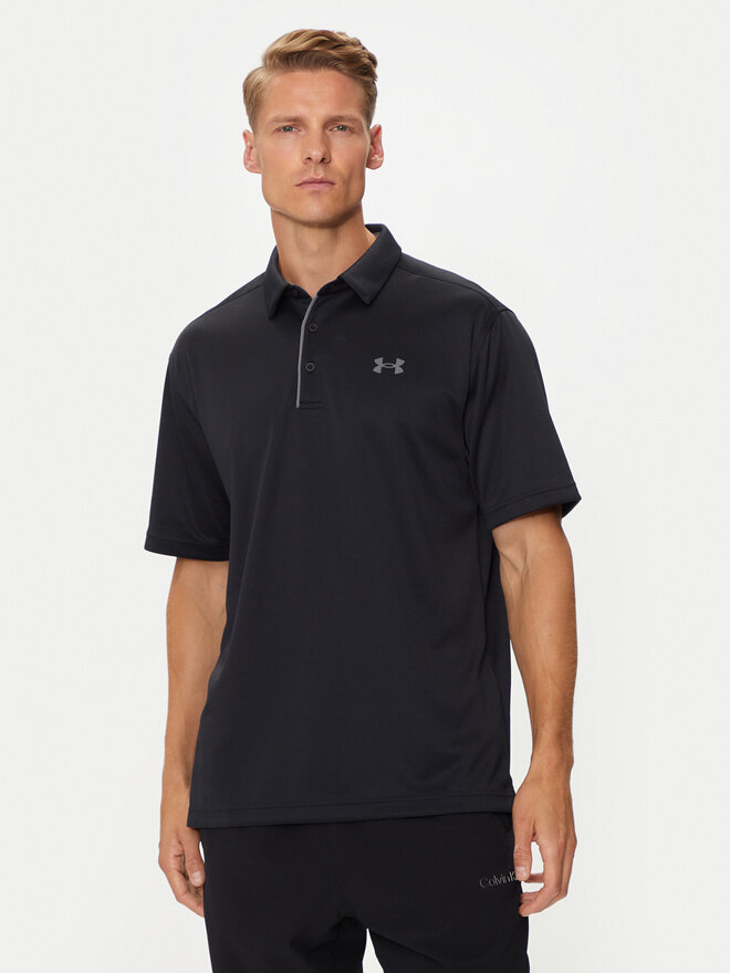 Under Armour Under Armour Polo marškinėliai UA Tech 1290140 Juoda Loose Fit