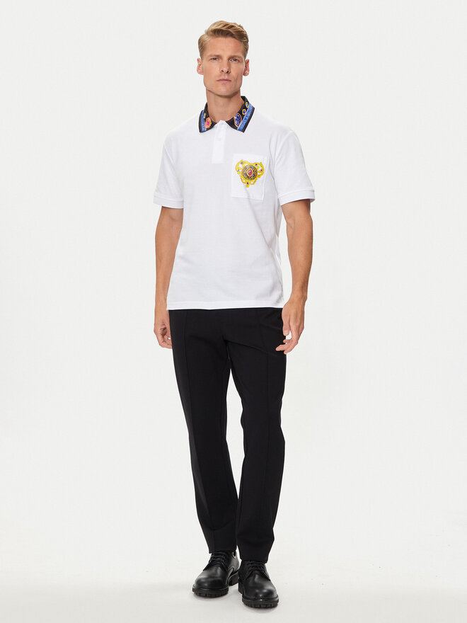 Versace Jeans Couture Versace Jeans Couture Polo 76GAGT11 Λευκό Regular Fit
