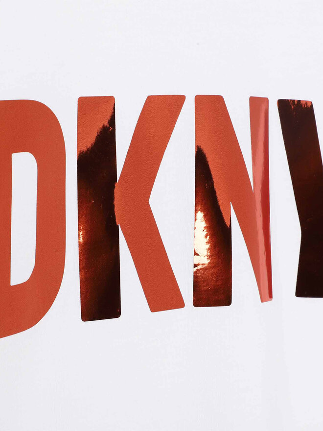 DKNY DKNY Camiseta D35T08 S Blanco Regular Fit