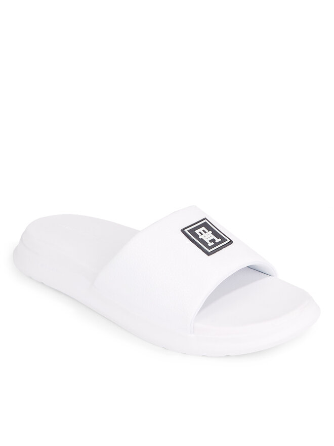 Tommy Hilfiger Pantoletten Tommy Hilfiger Dual Density Th Pool Slide FM0FM05016 Weiß