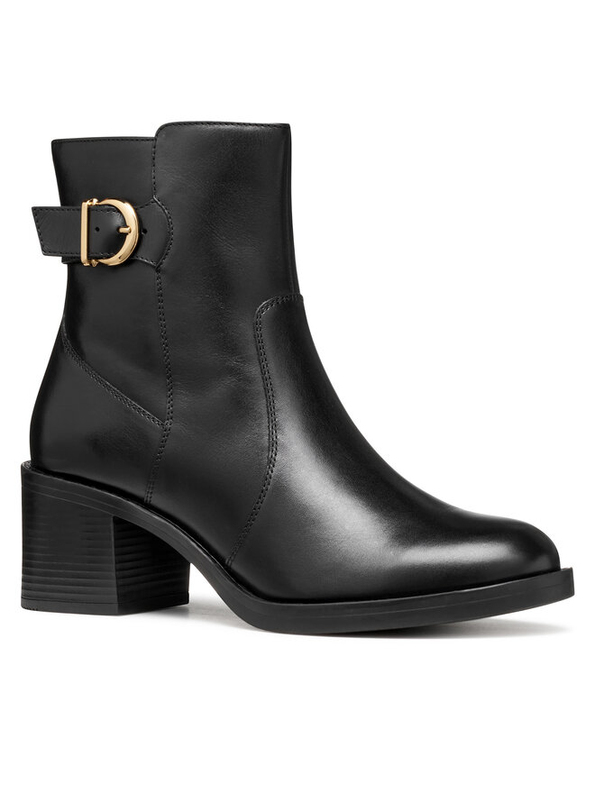 Geox Polokozačky Geox D Serilda 60 D56XXA 00043 C9999 Černá