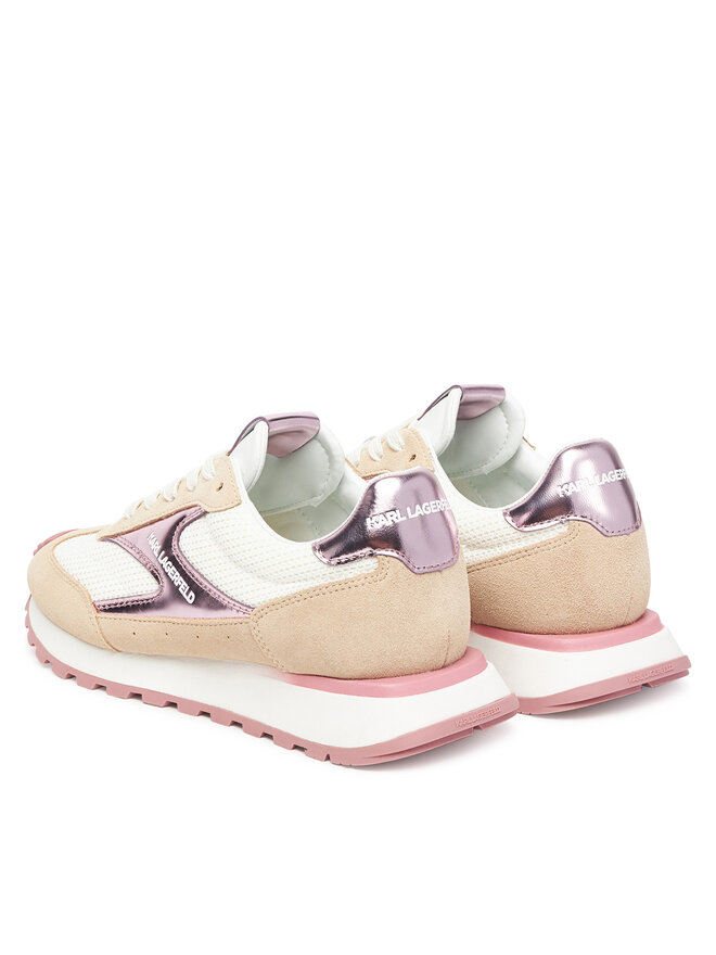 KARL LAGERFELD Сникърси KARL LAGERFELD Kairo Lo Lace Mix II KL61124E 4TP Бежов