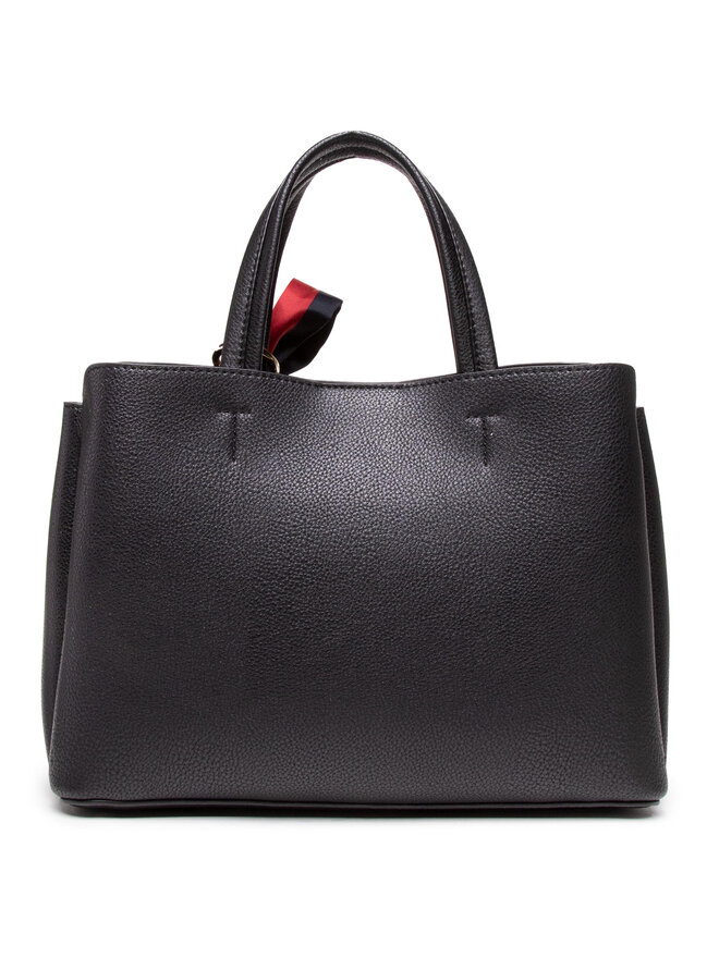 Handtasche Tommy Hilfiger Charming Tommy Med Satchel AW0AW08792 Schwarz eschuhe