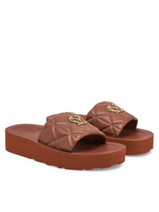 LOVE MOSCHINO Šľapky LOVE MOSCHINO JA28014I1MIE0201 Hnedá