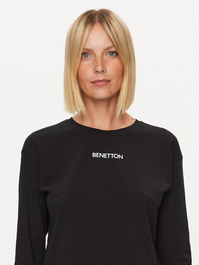 United Colors Of Benetton United Colors Of Benetton Pyjama-Bluse 30963M04S Schwarz Regular Fit