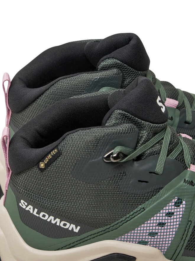 Salomon Trekingová obuv Salomon X Raise Mid Gore-Tex L47458100 Zelená