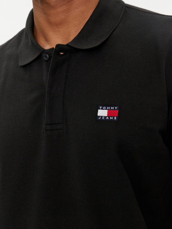 Tommy Jeans Tommy Jeans Poloshirt Badge DM0DM18314 Schwarz Regular Fit