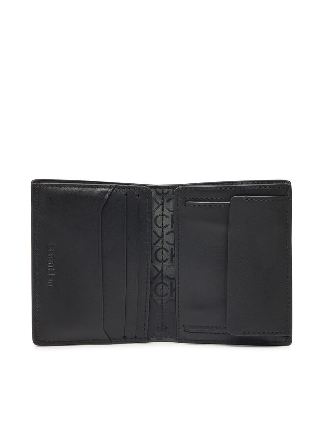 Calvin Klein Portafoglio da uomo Calvin Klein Ck Sleek Bifold 7Cc W/Coin K50K512866 Nero