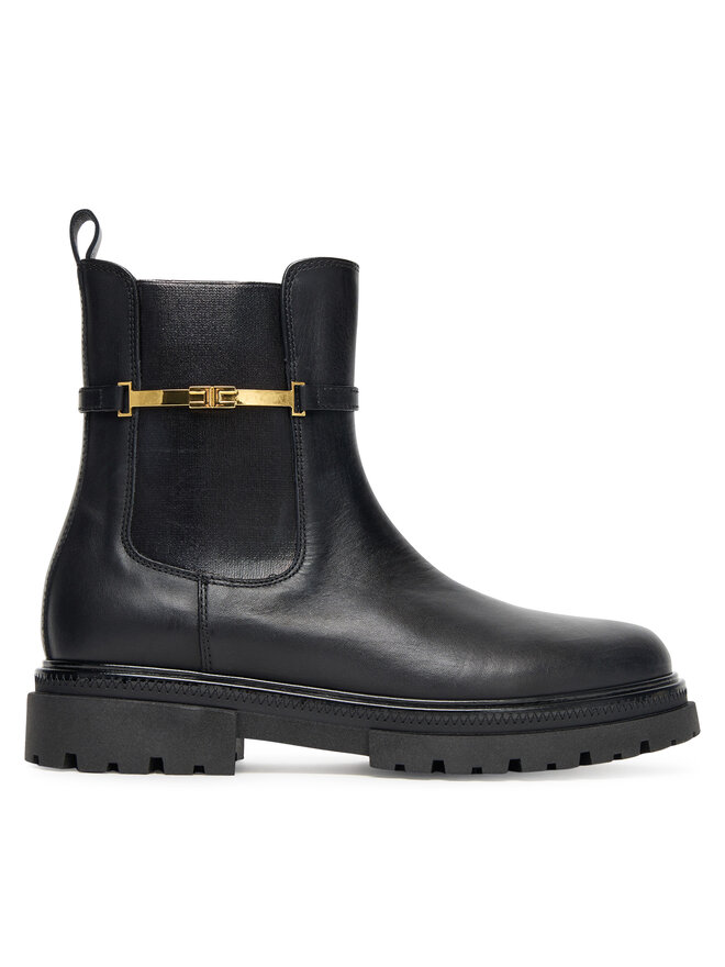 Elisabetta Franchi Polokozačky Elisabetta Franchi Chelsea Bot F4A5-E0441-1251 D Černá