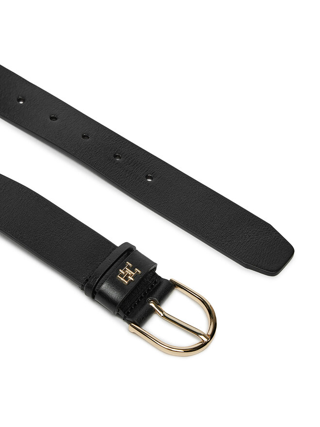 Tommy Hilfiger Pasek Damski Tommy Hilfiger Essential Effortless 3.5 AW0AW16837 Czarny