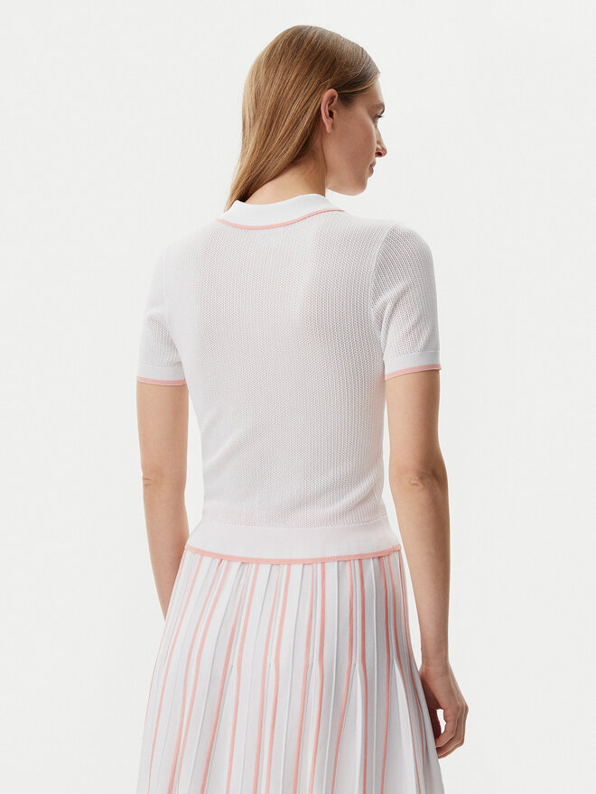 Guess Guess Поло V5GP00Z3D60 Білий Slim Fit