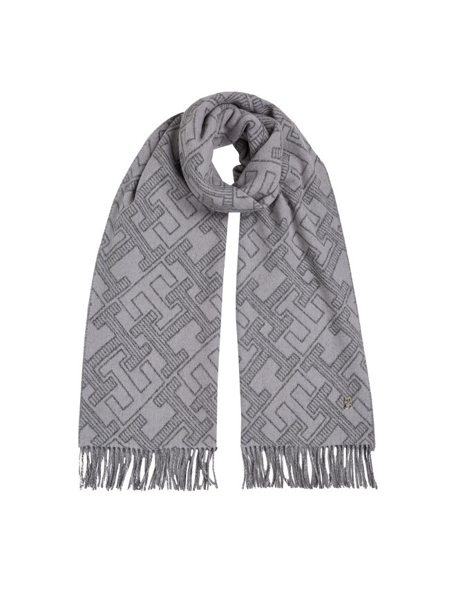 Tommy Hilfiger Schal Tommy Hilfiger Monogram AW0AW16650 Grau