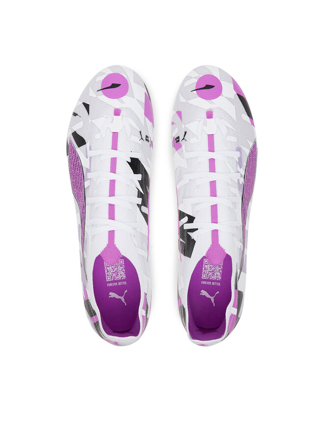 Puma Buty do piłki nożnej Puma Ultra 5 Match Forever Fg/Ag 108412 01 Biały