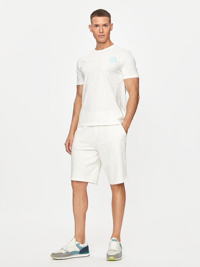 United Colors Of Benetton United Colors Of Benetton Marškinėliai 3F98U1092 Écru Regular Fit