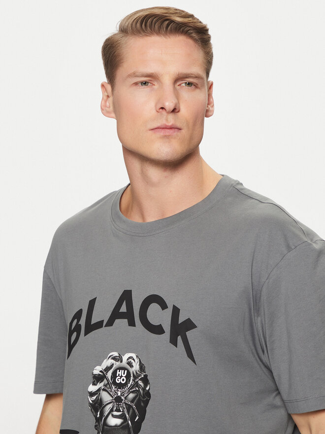 HUGO HUGO Camiseta Dostalgi 50530684 Gris Relaxed Fit