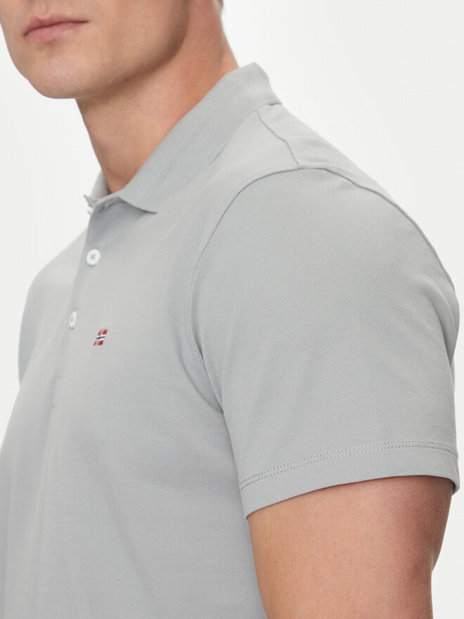 Napapijri Napapijri Polo marškinėliai Ealis NP0A4H8B Pilka Regular Fit