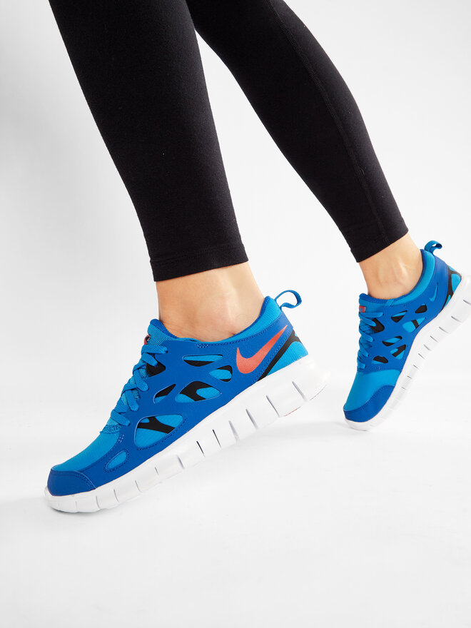 Laufschuhe Nike Free Run 2 GS 443742 404 Blau de.eschuhe.ch