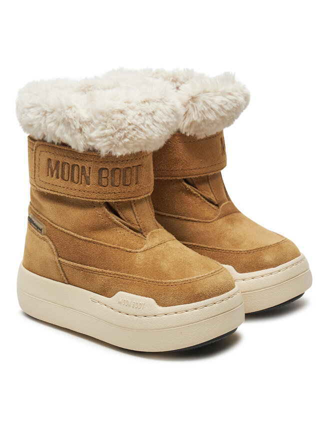 Moon Boot Snehule Moon Boot Junior Park Dtrap Boot Suede 80D3440040 Hnedá
