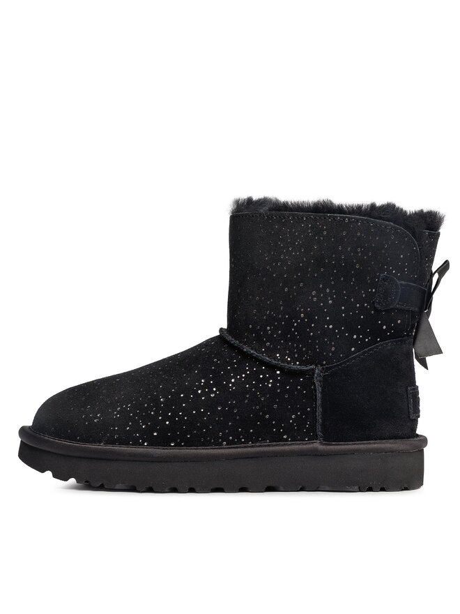 Ugg Cizme de zăpadă Ugg W Mini Bailey Bow Metallic Spots 1134135 Negru