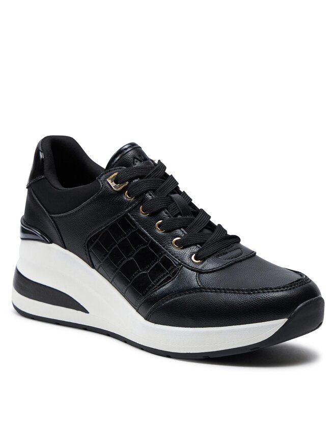Aldo wedge sneakers black new arrivals