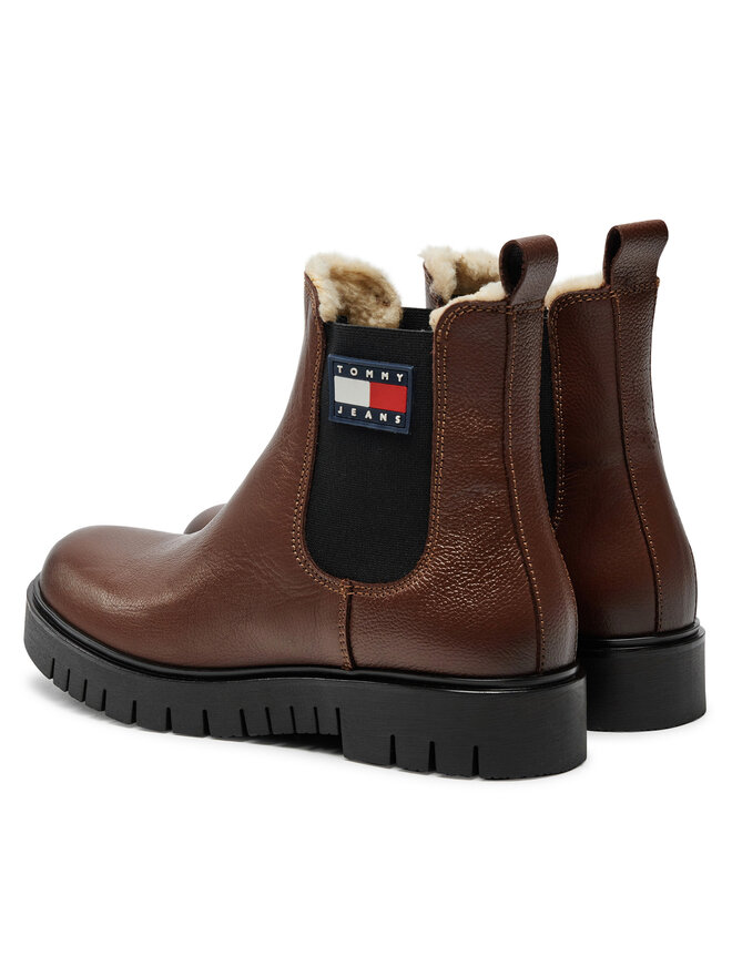 Tommy Jeans Μποτάκια με λάστιχο Tommy Jeans Chelsea EN0EN02626 Καφέ