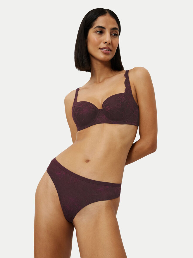 Triumph Triumph Brazilian Damenslip Amourette Charm 10214456 Dunkelrot