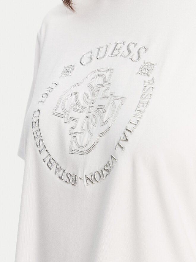 Guess Guess Camiseta V5YI05 KCOA2 Blanco Regular Fit