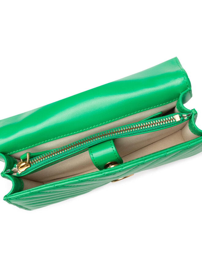 PINKO Handtasche Pinko Love Mini Icon V Quilt Dc PE 22 PLTT 1P22JU Y7SQ Grün