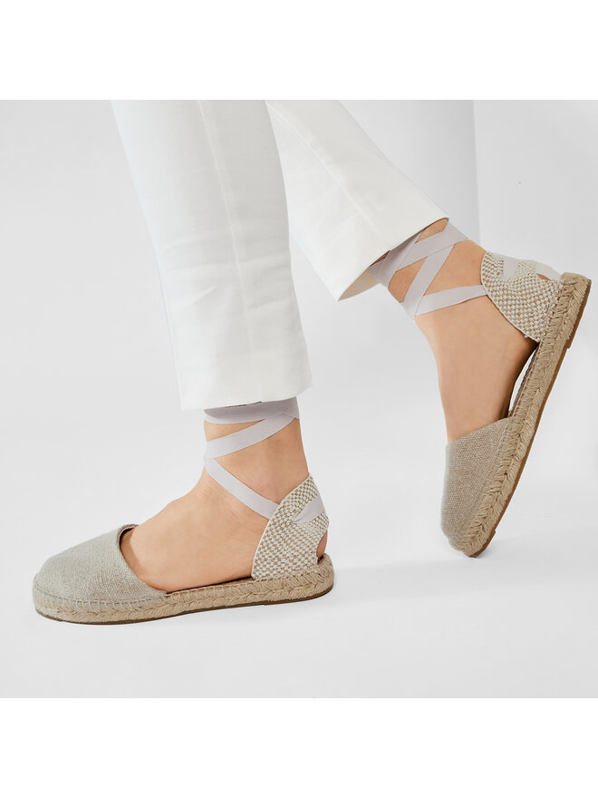 Manebi Espadryle Manebi Flat Valenciana O 4.1 P0 Beżowy