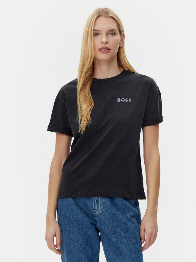 BOSS BOSS Camiseta C_Evi_10 50535106 Negro Relaxed Fit